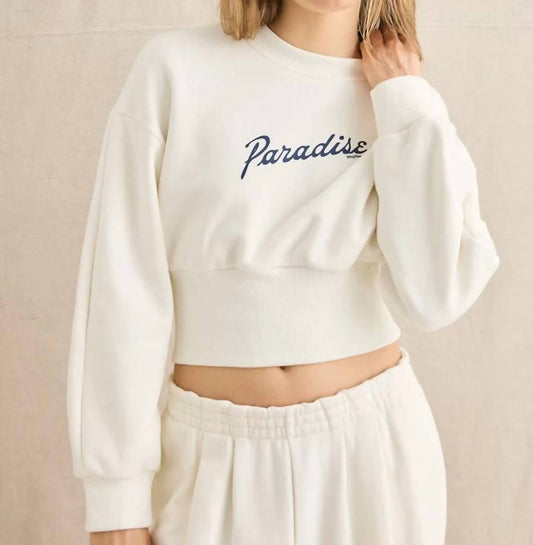 Paradise Cropped Sweatshirt