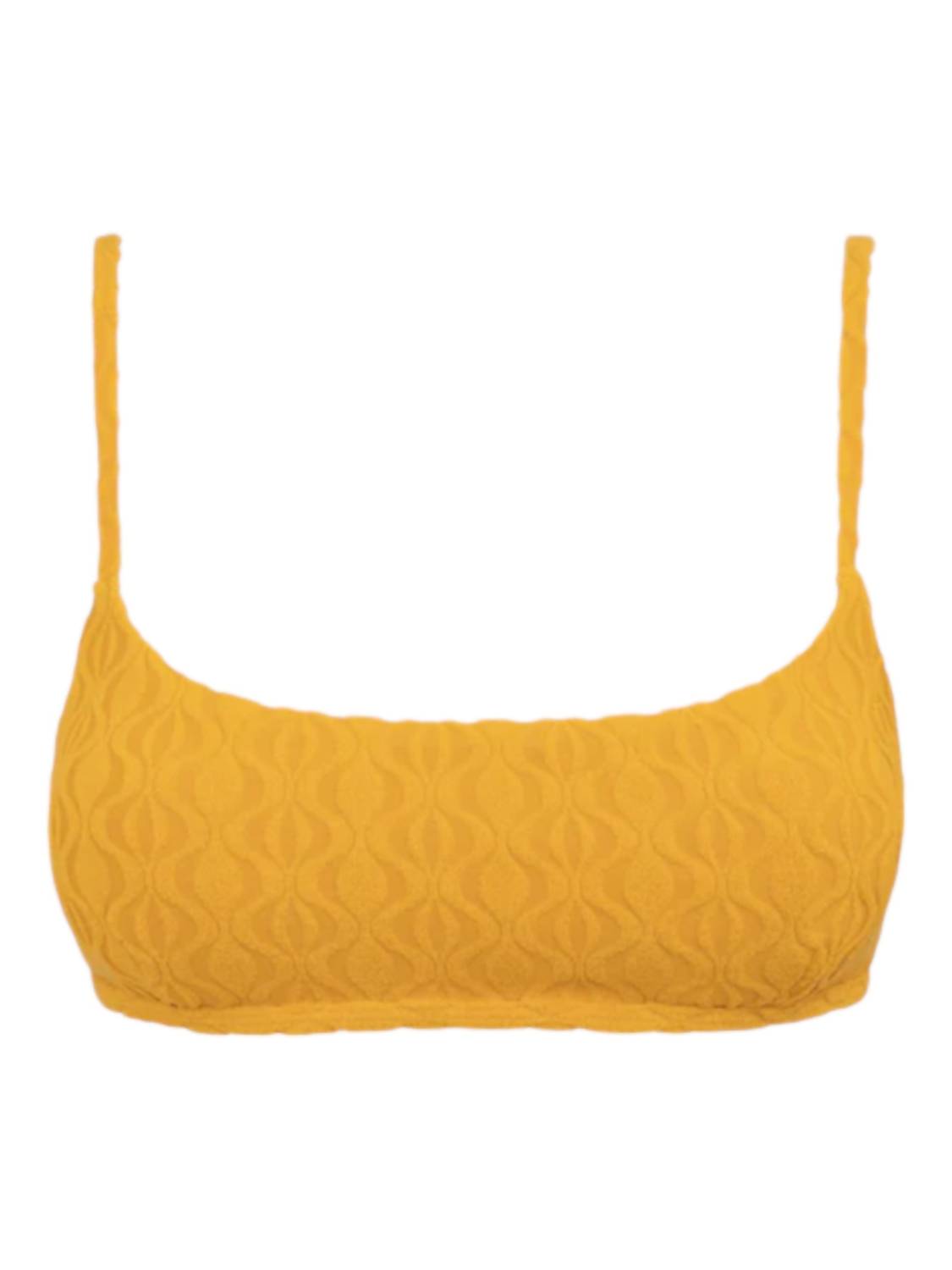 Ripple Terry Crop Bikini Top