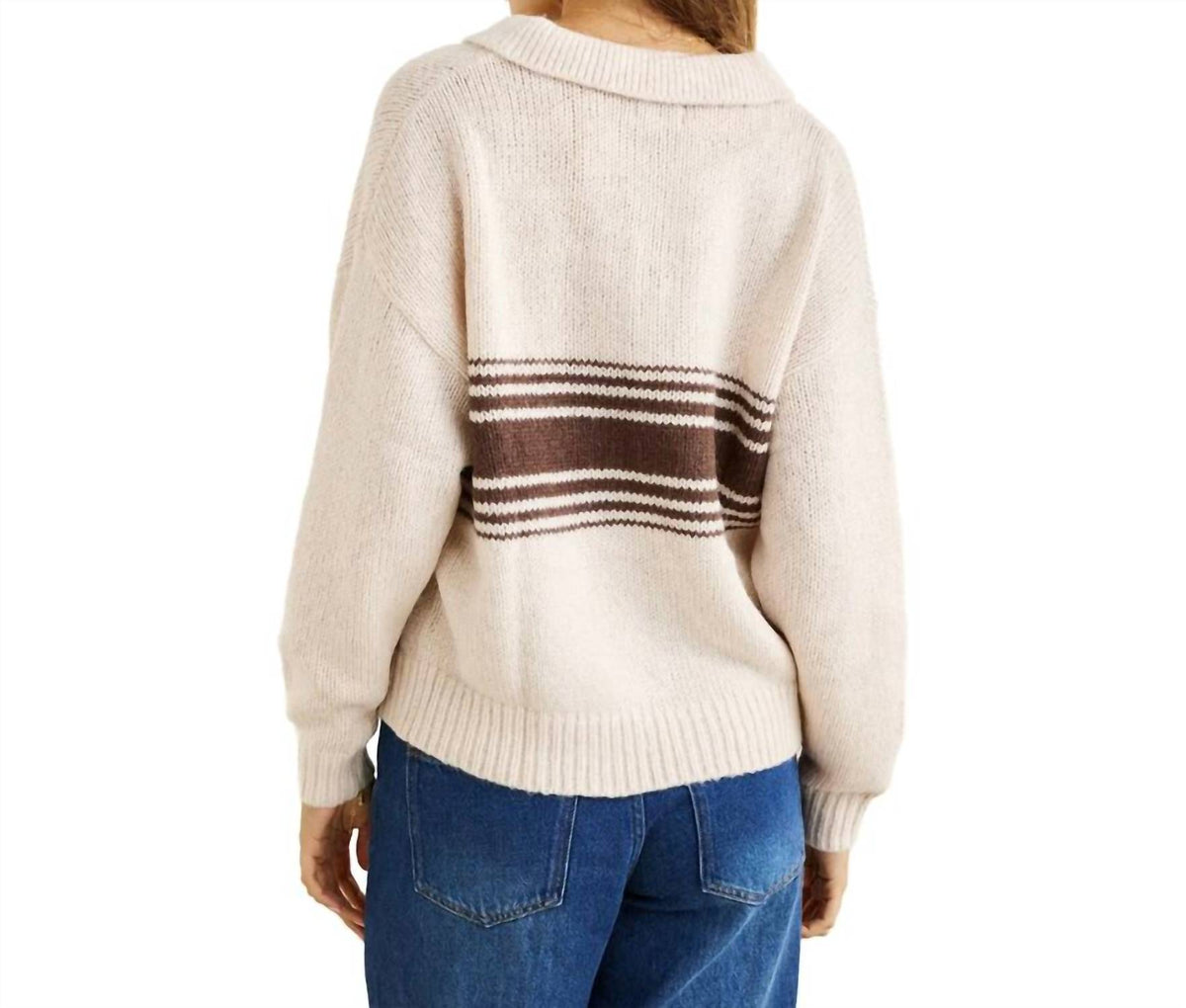 Strata Knit Collared Jumper