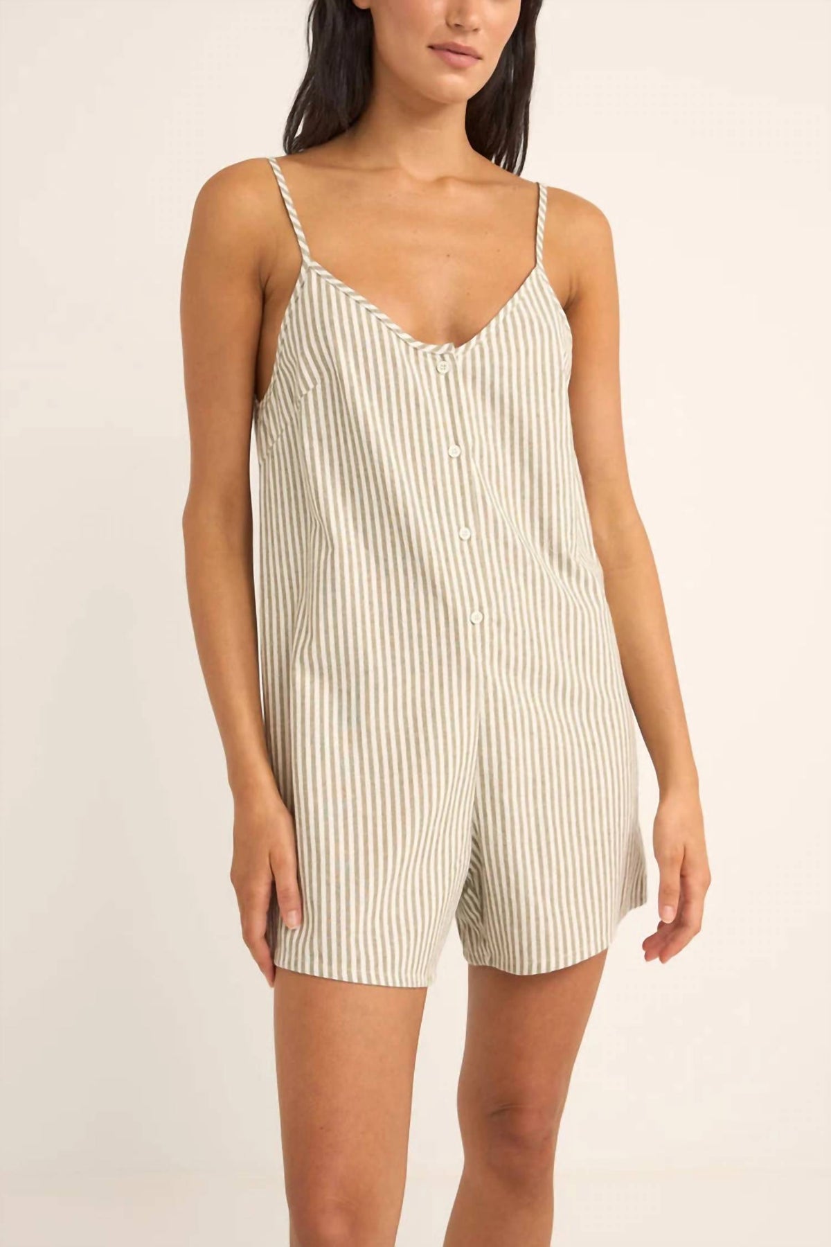 Valley Stripe Adjustable Romper