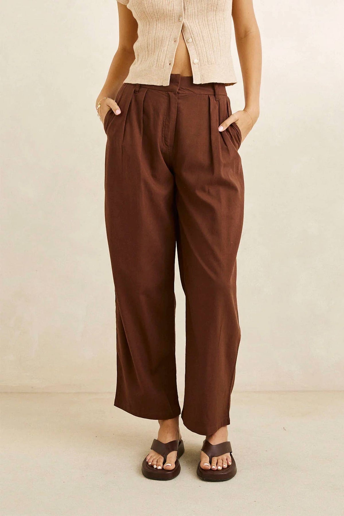 Venice Tailored Linen Pant