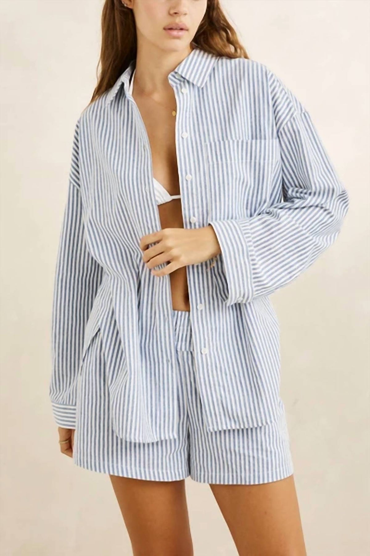 Vista Stripe Oversized Shirt