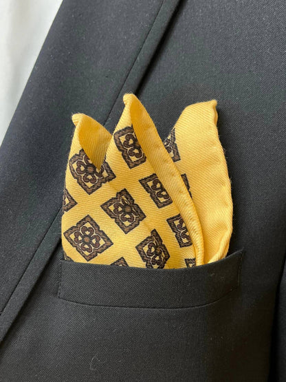 Men's Wheat Silk Pocket Square