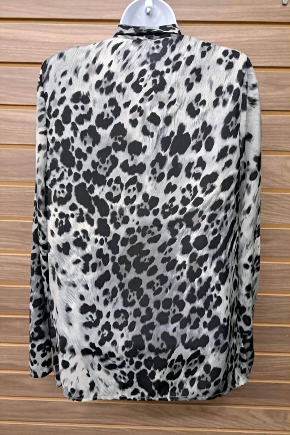 Women's Open Leopard Blazer