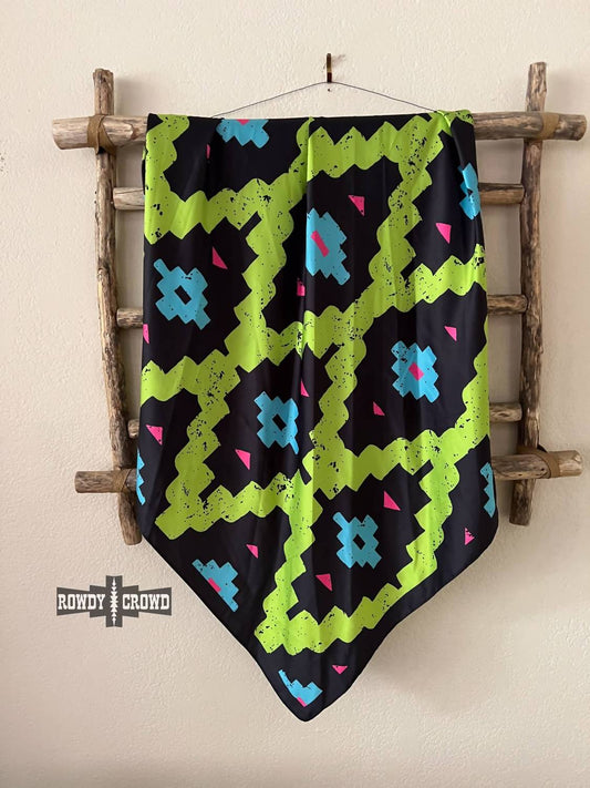 Women's Calamity Jane Neon Western Wild Rag Scarf