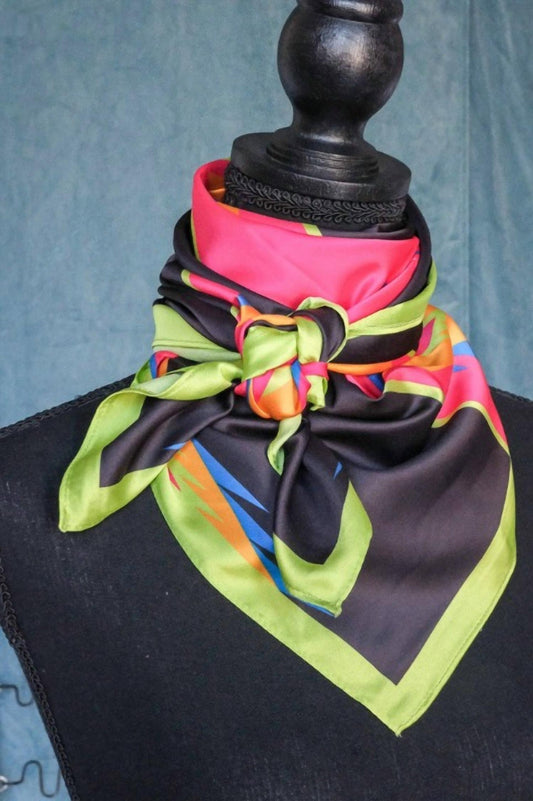 Women's Stampede Neon Southwestern Wild Rag Scarf