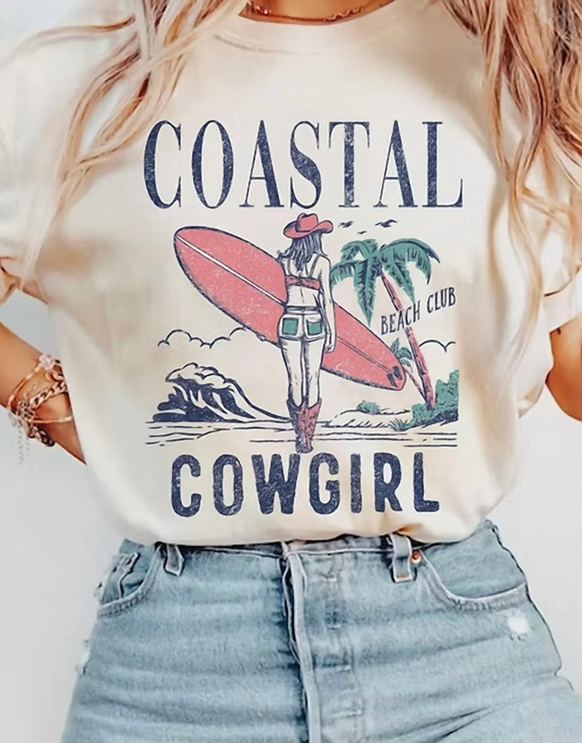 Coastal Cowgirl Beach Club Graphic Tee