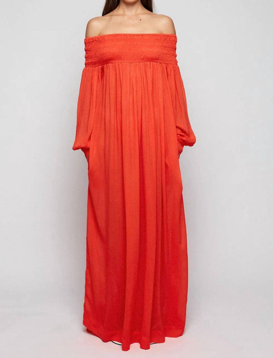 Off Shoulder Maxi Dress