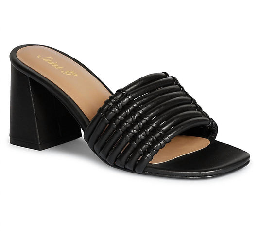 Women Bethany Leather Block Heel