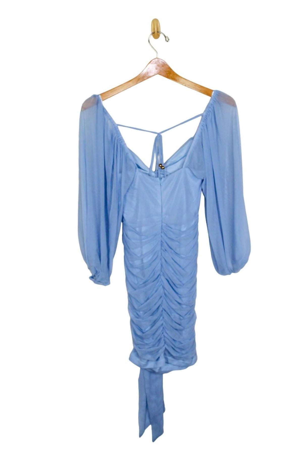Mesh Sleeve Mini Dress
