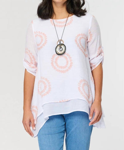 Circles Print top
