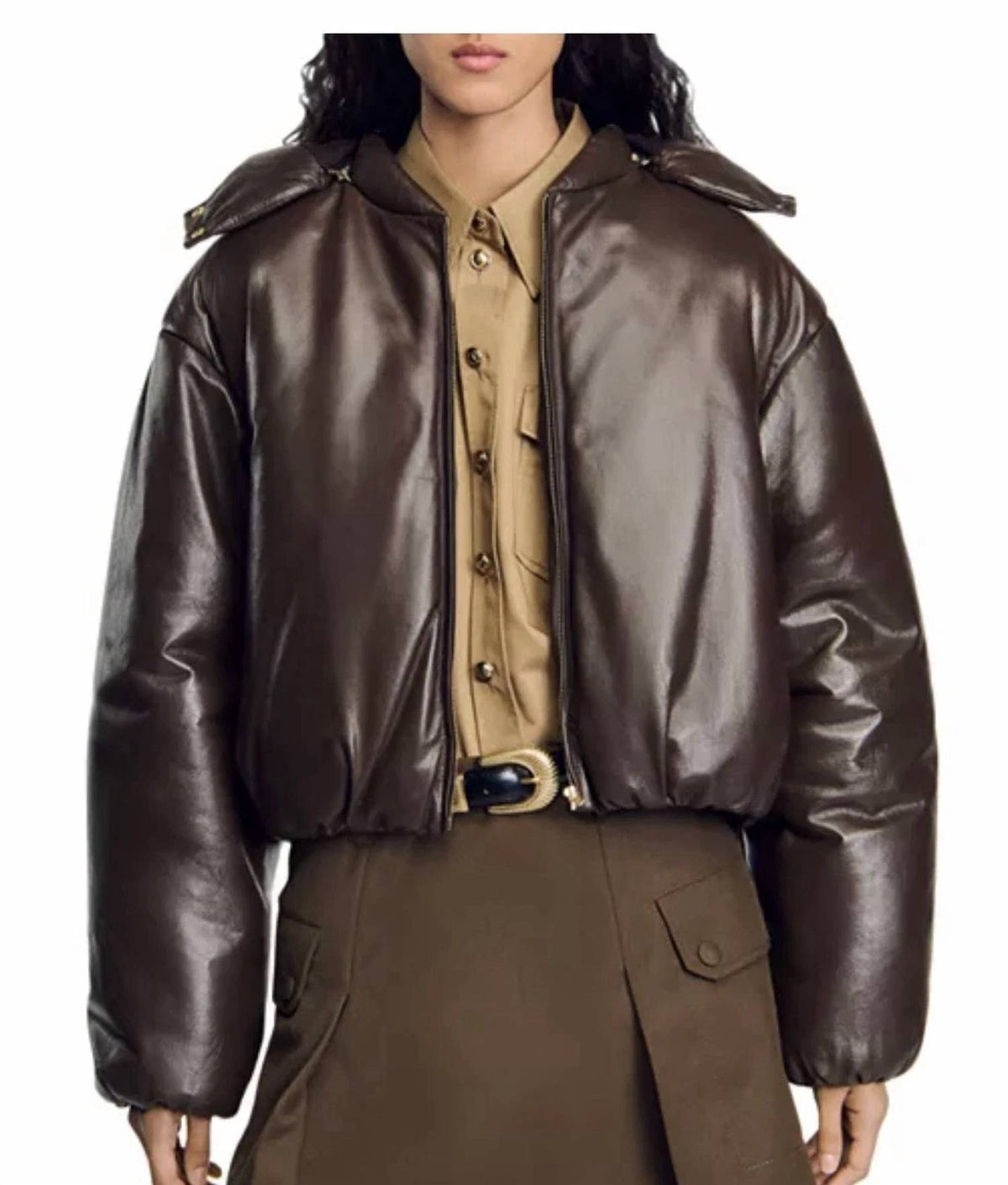 RAVEN PADDED LEATHER JACKET