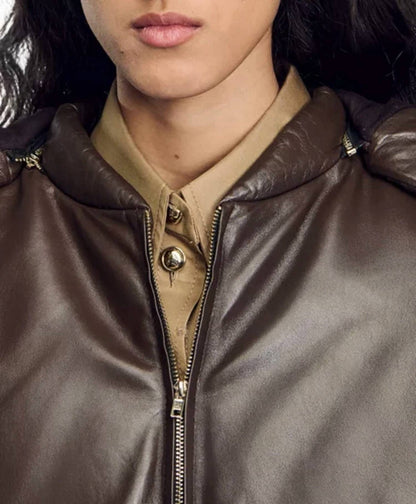 RAVEN PADDED LEATHER JACKET