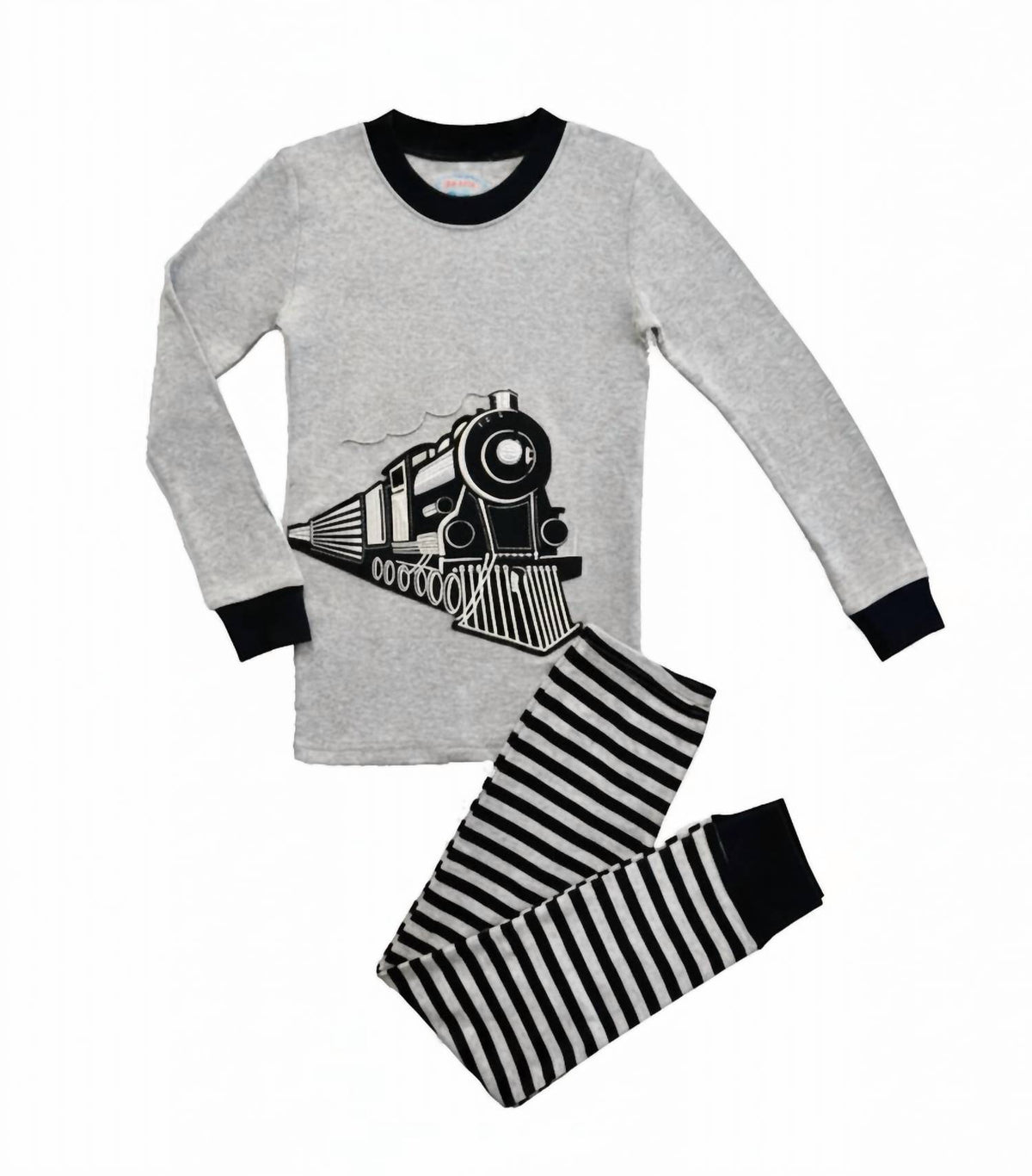 Kids Train Applique Pajama