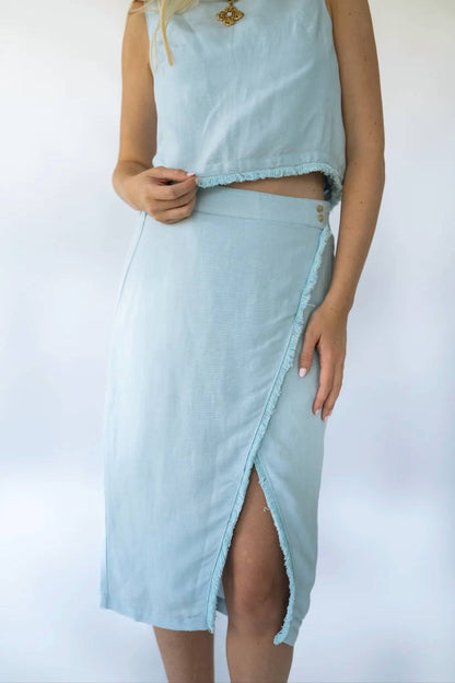 Michelle Faux Wrap Skirt