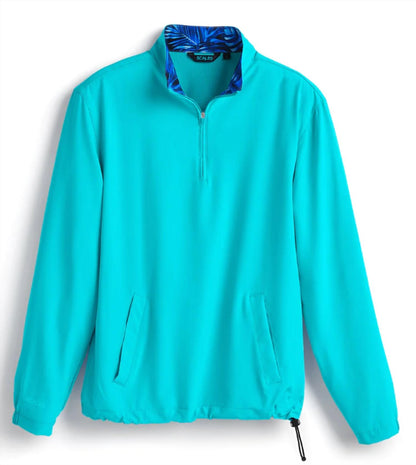 Men's Solid Quarter Zip Up