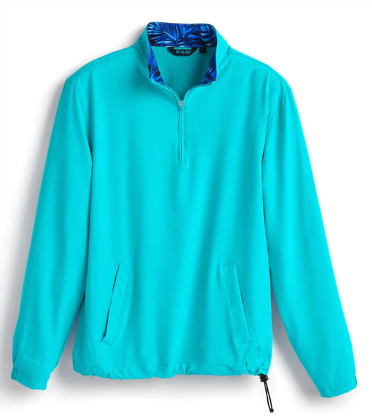 Men's Solid Quarter Zip Up