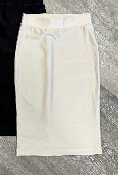 Stretch Midi Skirt