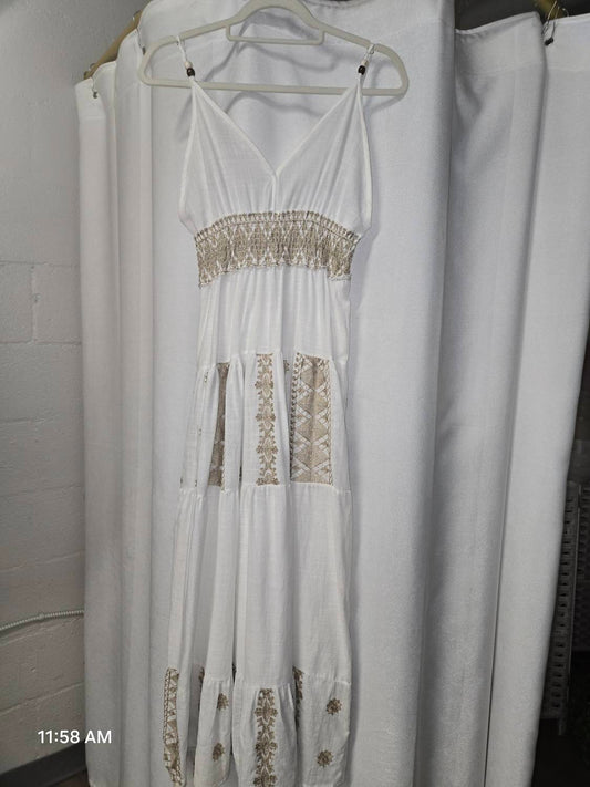 Women's Boho Embroidered Maxi Dress