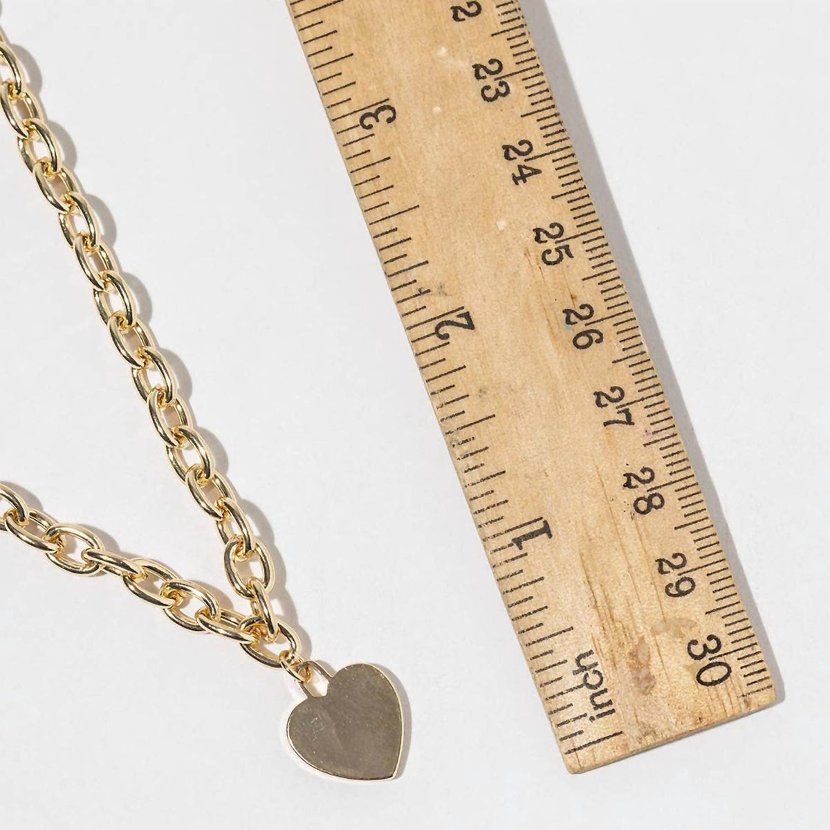 Women's Dipped Chunky Chain Heart Pendant Necklace