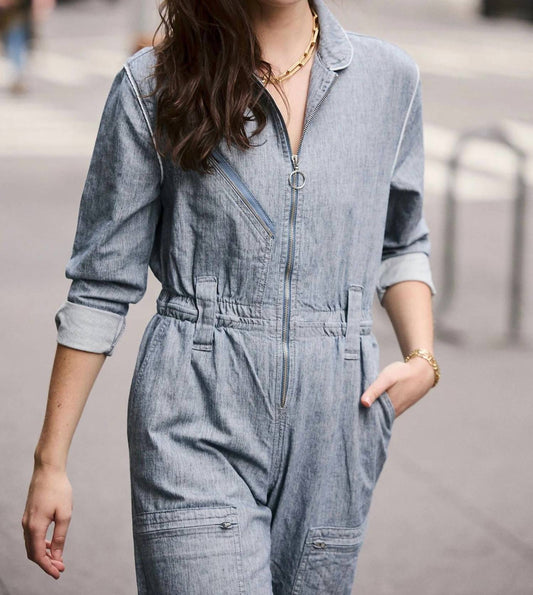 Amelia Zip Cuffs Jumpsuit