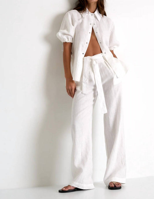 Wide Leg Linen Pants