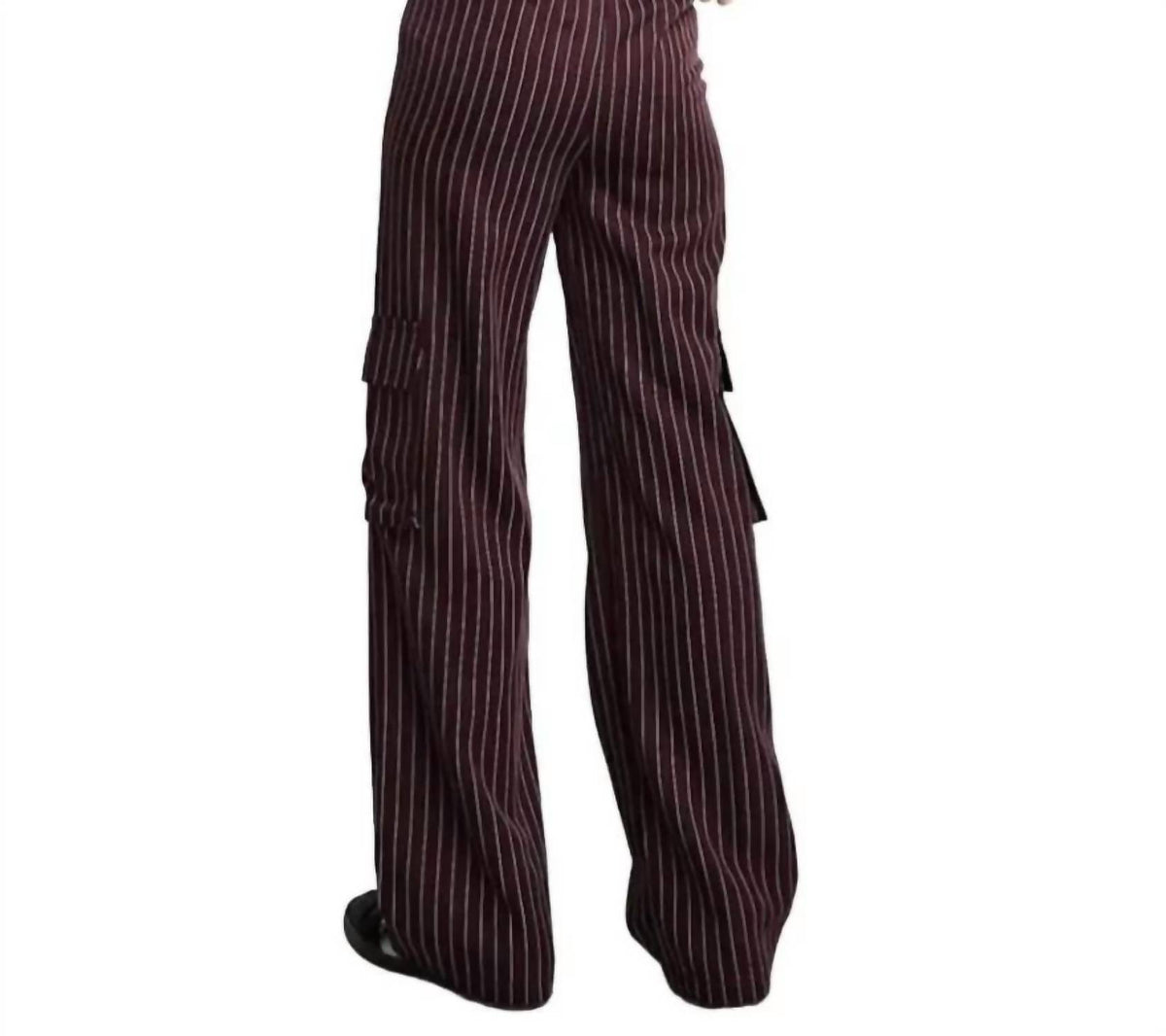 Shein Women's Cargo Pants in Red - view 2