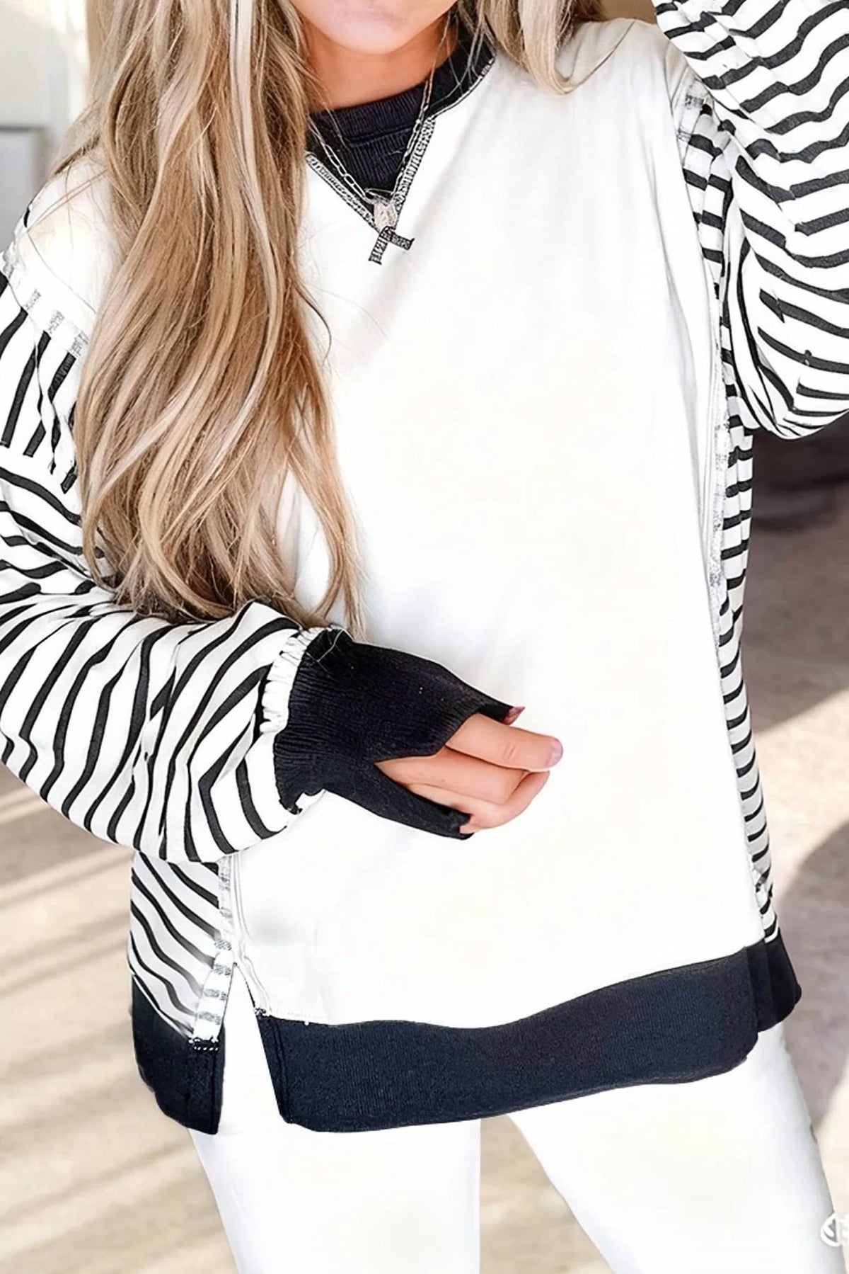 Raw Seam Loose Top