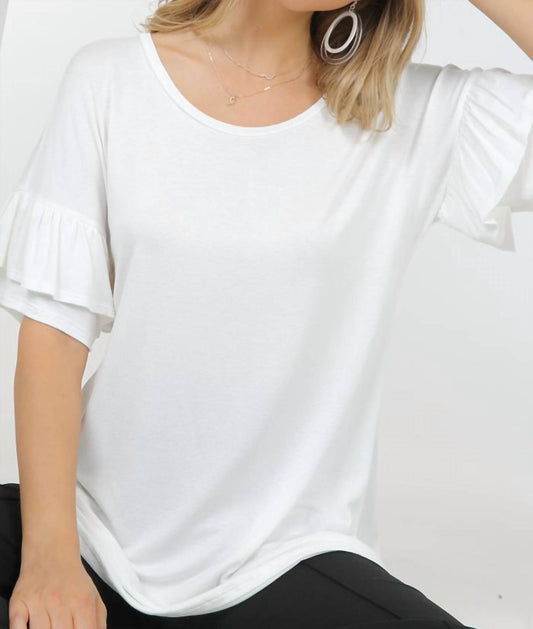Tiered Ruffle Short Sleeve