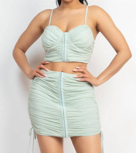 Krystal Skirt And Bra Top Set
