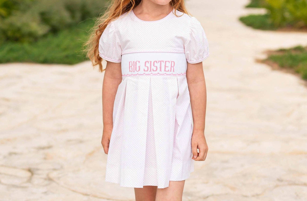 Kid's Smocked Big Sister Dress