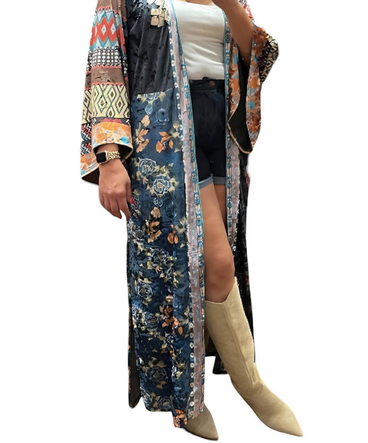 Boho Patchwork Kimono