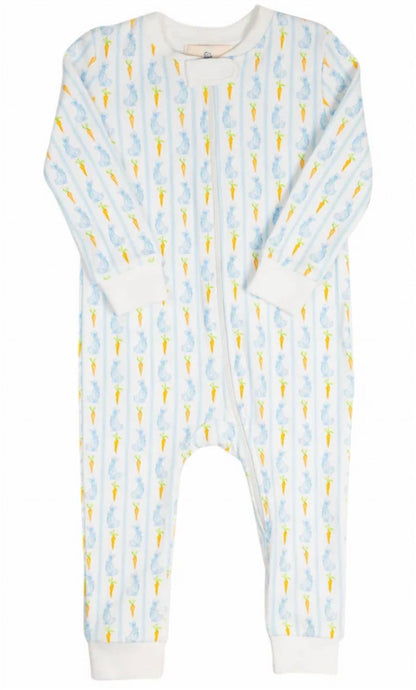 Kid's Bunny Knit Zip Up Pajamas