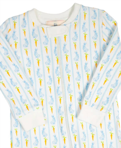 Kid's Bunny Knit Zip Up Pajamas