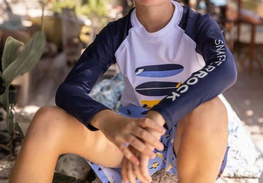 Boys Wave Break Long Sleeve Rash Top