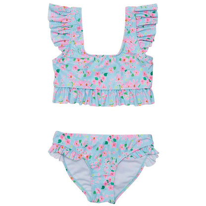 Girls Daisy Chain Frilled Crop Bikini Set