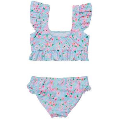 Girls Daisy Chain Frilled Crop Bikini Set