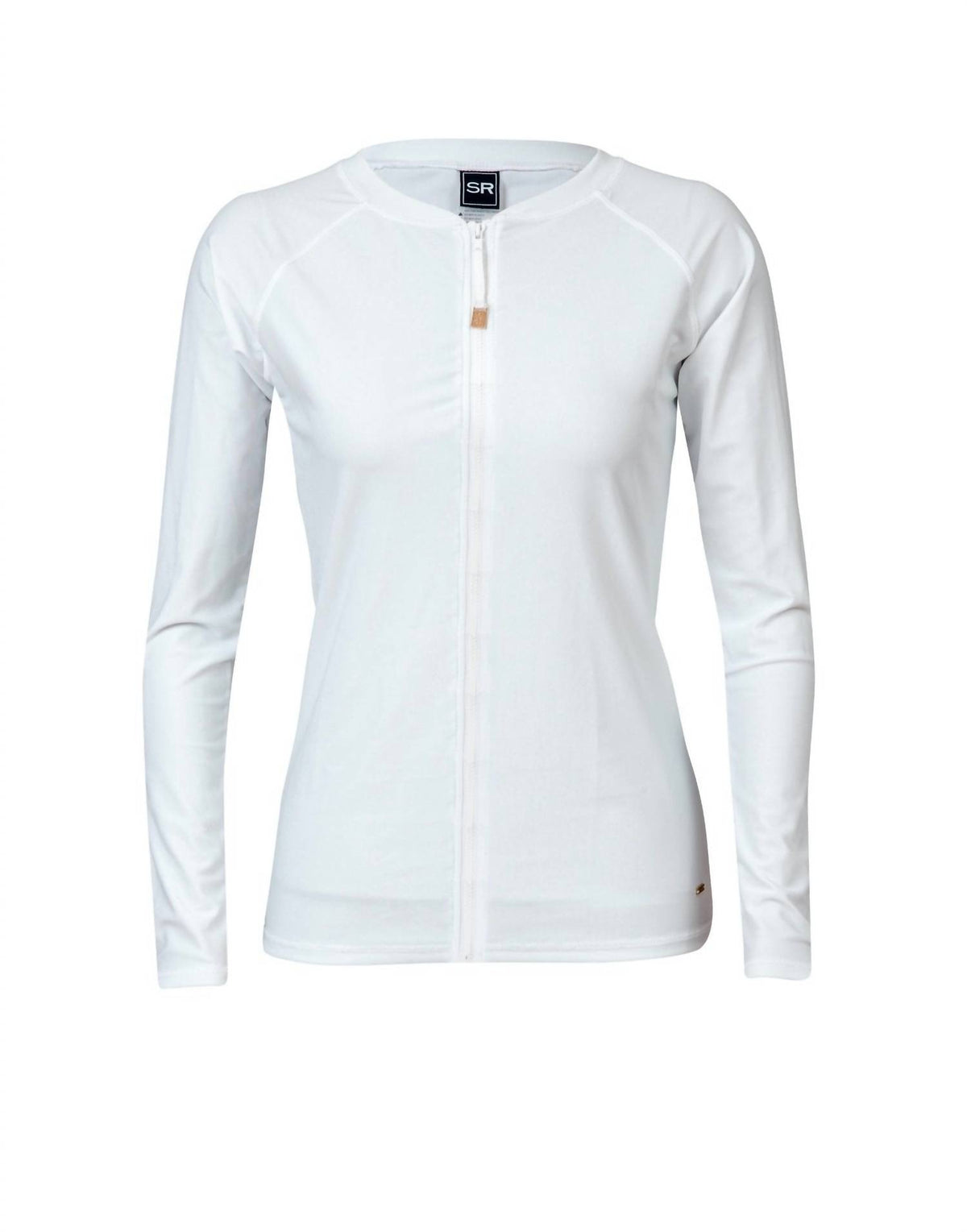 LADIES ZIP FRONT RASH TOP