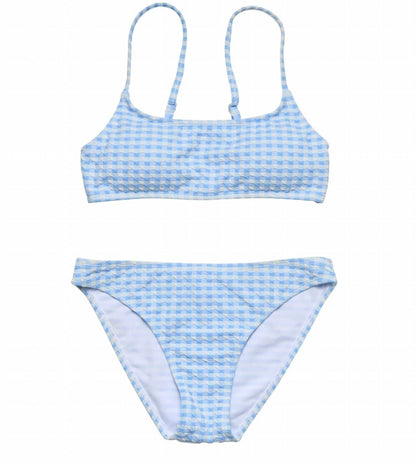 Teen Seaside Gingham Crop Bikini Set