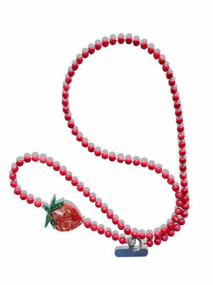 Women's Strawberry Gemstone Crossbody Phone Lace
