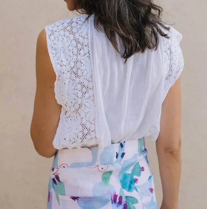 Carmen Lace Yoke Top