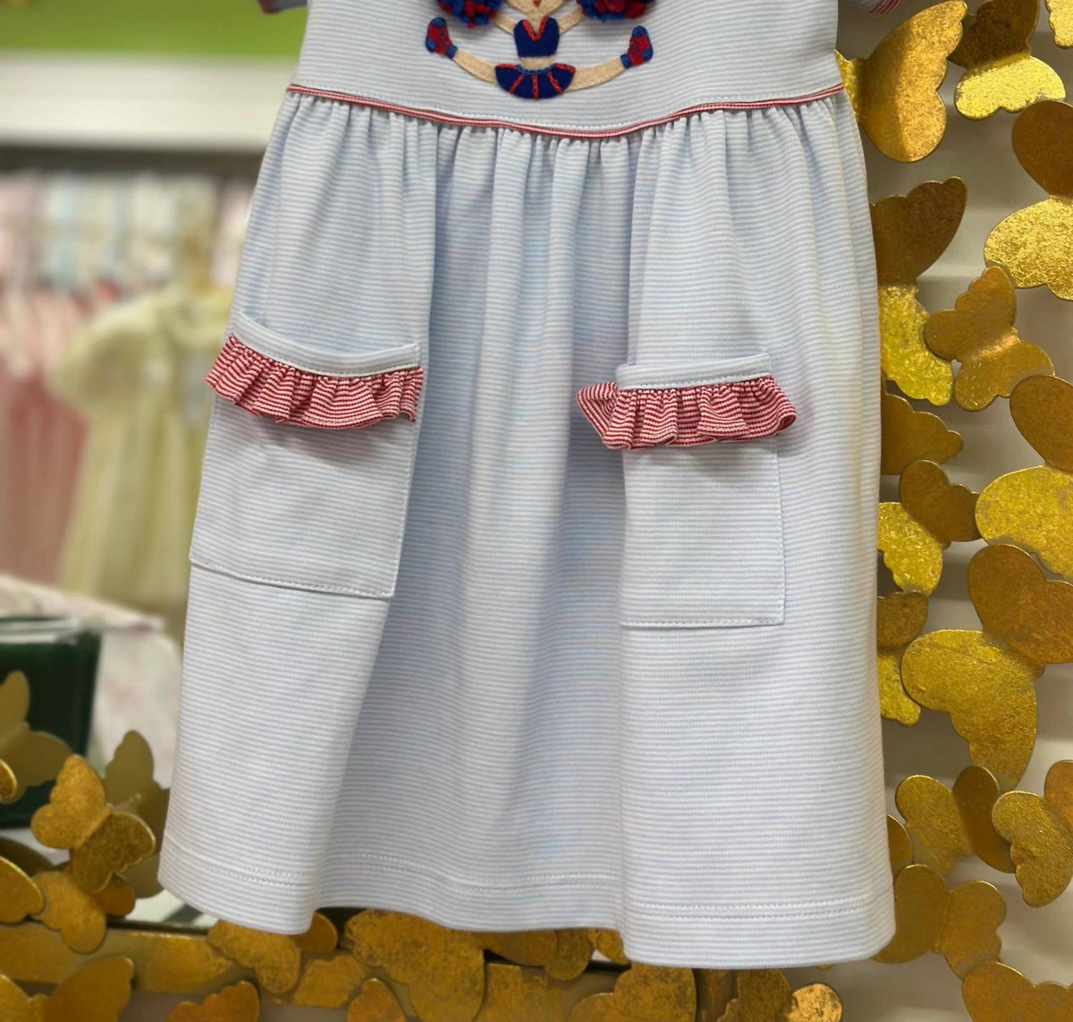 Girls' Cheerleader Short Sleeve Popover Dress