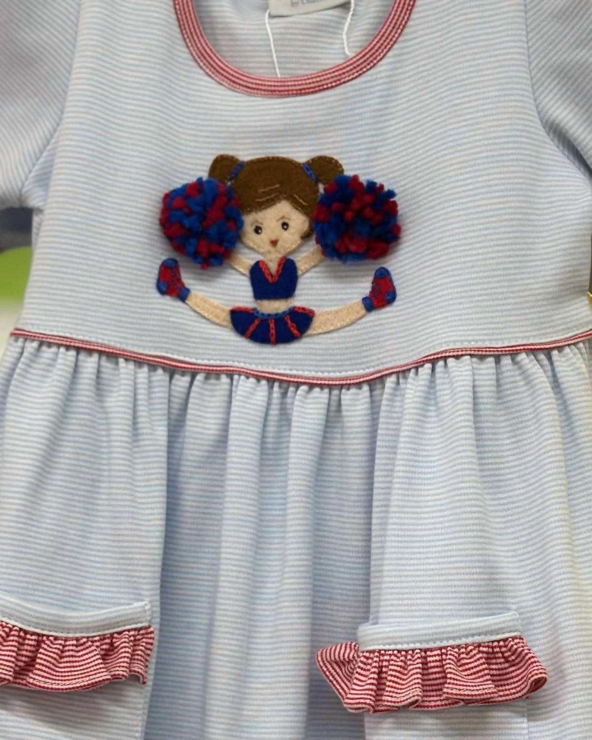 Girls' Cheerleader Short Sleeve Popover Dress