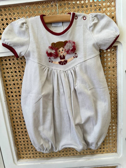 Kid's Cheerleader Applique Bubble