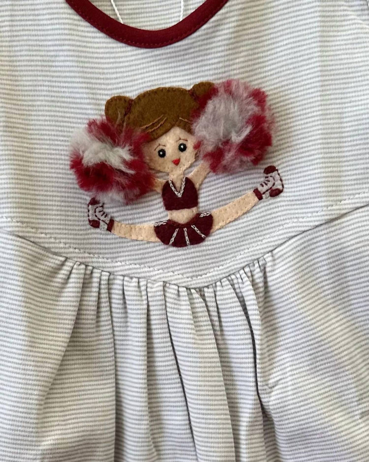 Kid's Cheerleader Applique Bubble