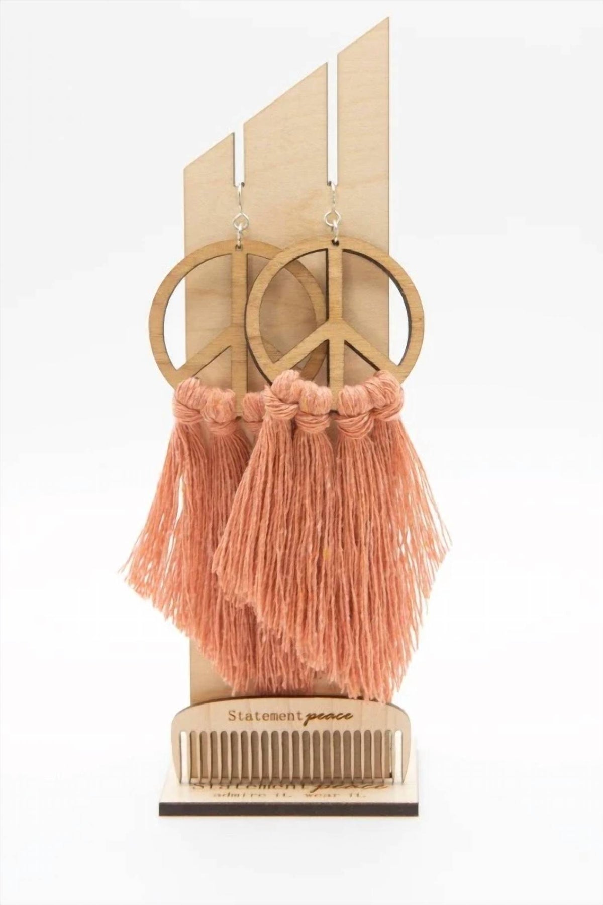 Women's Peace Fringed Earrings