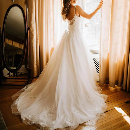 A Line Wedding Gown