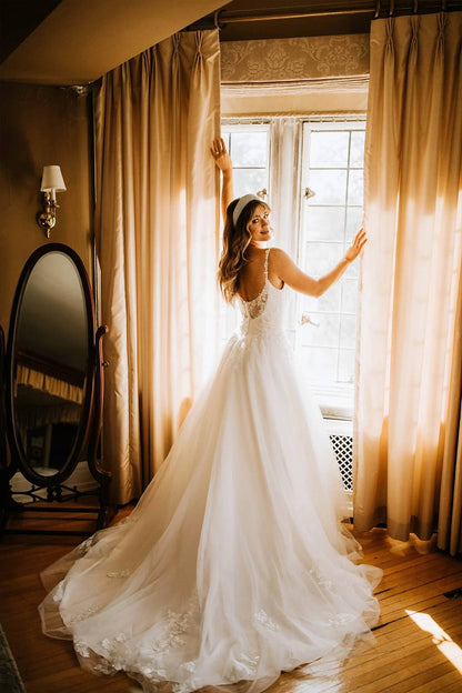 A Line Wedding Gown