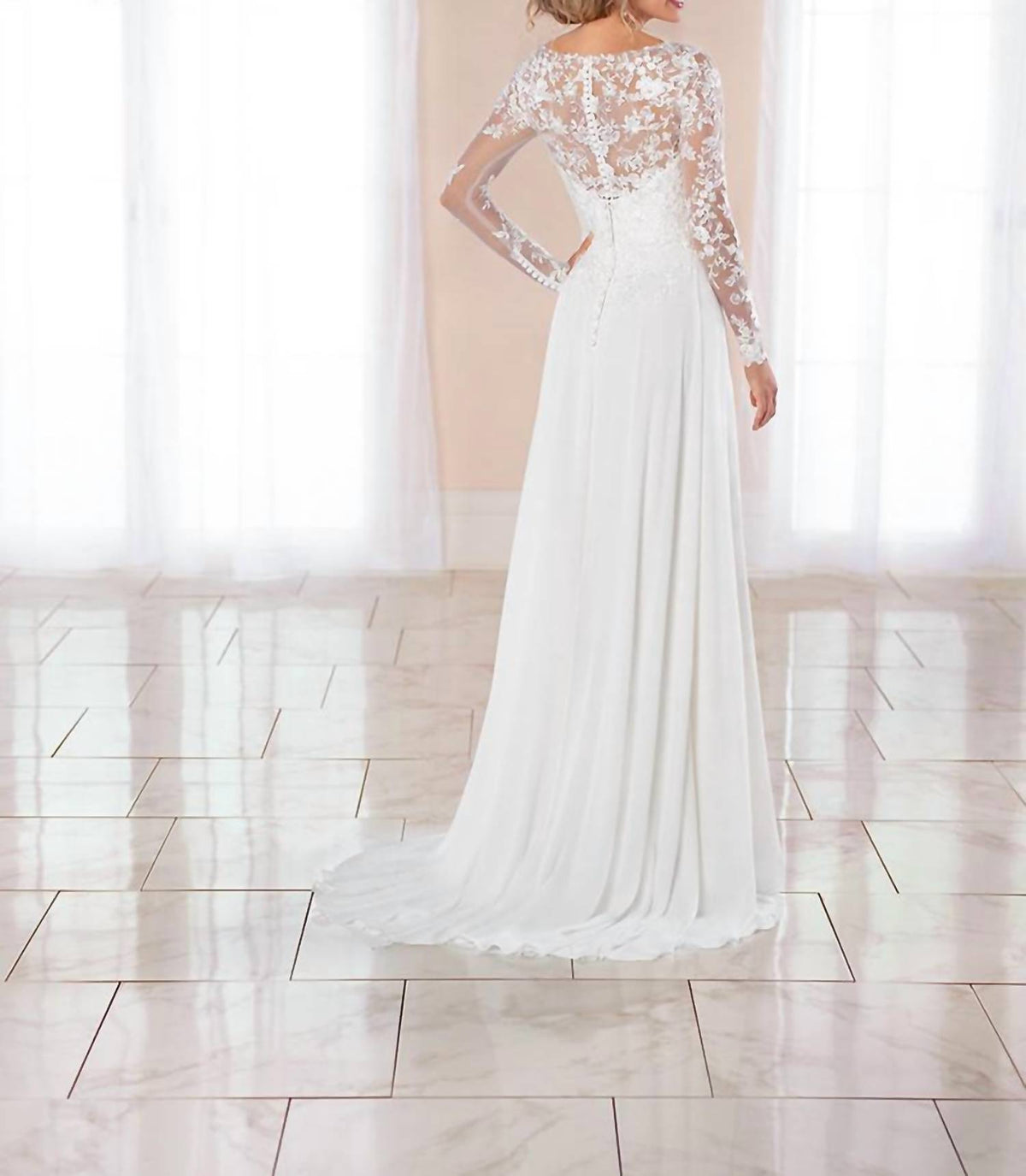 Long Sleeve Wedding Gown
