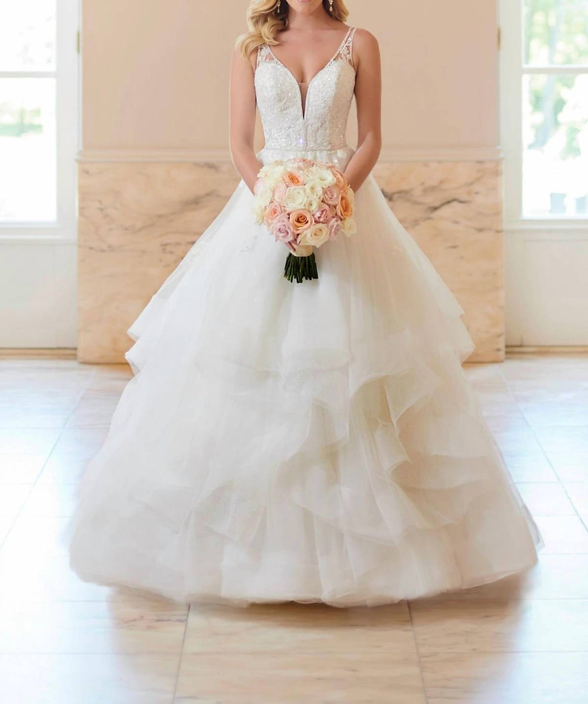 Shimmering Sequin Wedding Gown